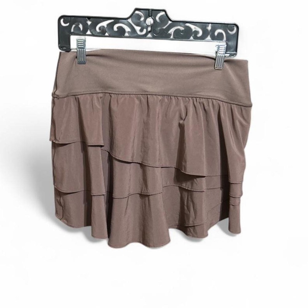 Aerie tiered ruffle mini skirt/skort - Brown - L